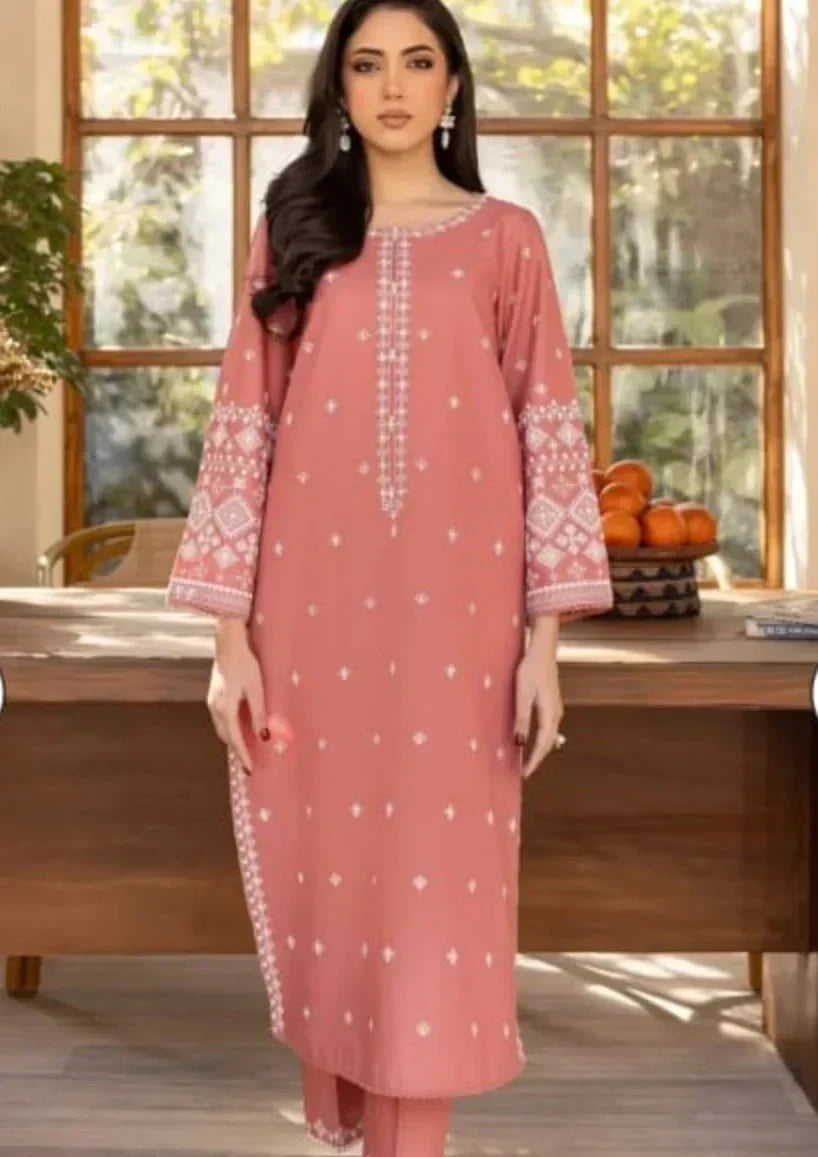 2pc Embroidery lawn SE 605