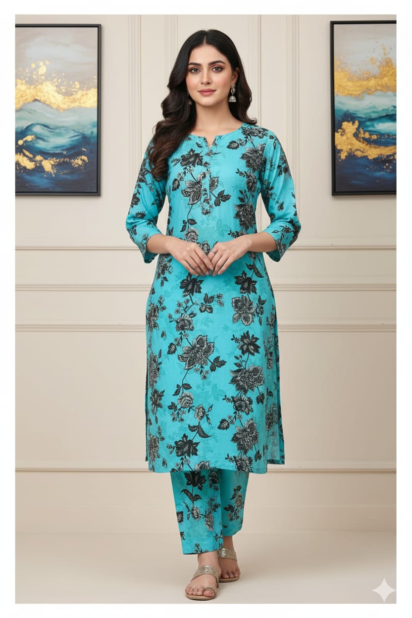 2 Pcs Unstitched Digital Print Suit J-0607