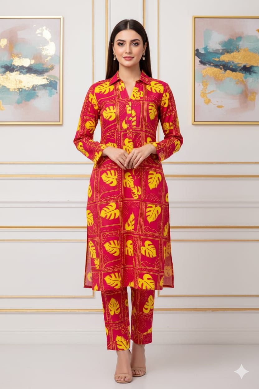 2 Pcs Unstitched Digital Print Suit J-0603