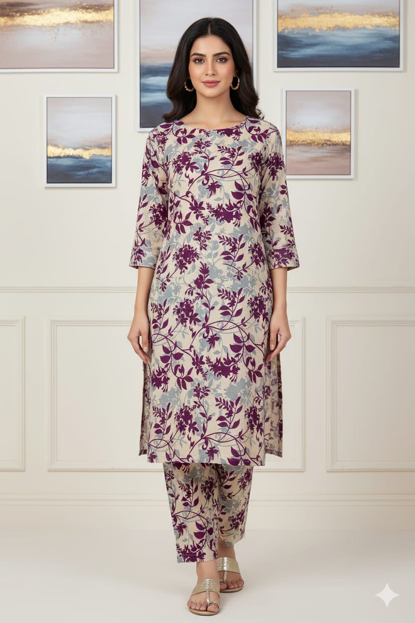 2 Pcs Unstitched Digital Print Suit J-0572