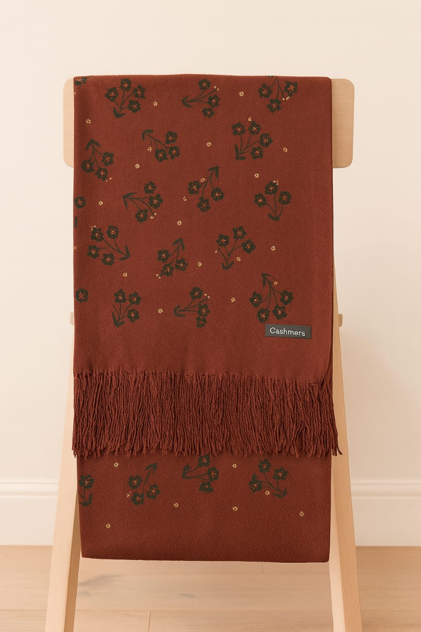 Women Warm Winter ( Print Pashmina Wool ) Vol-1 (005)