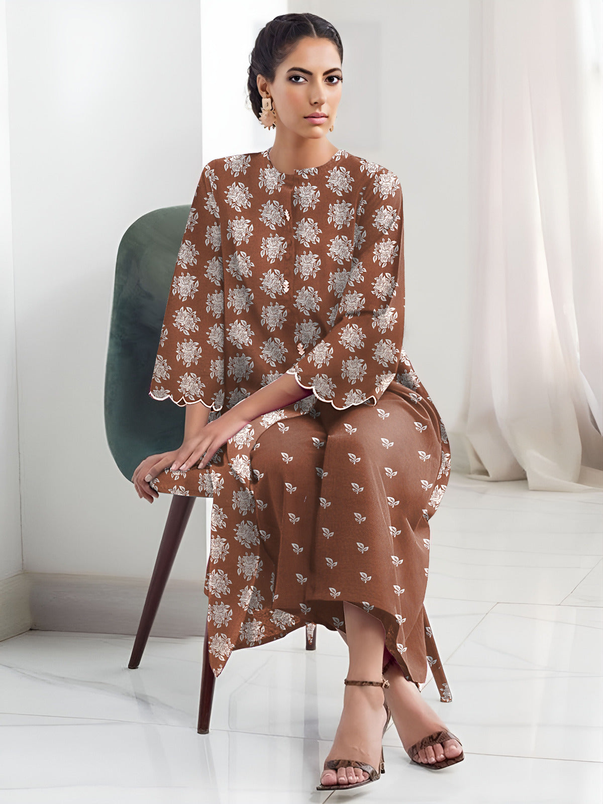 2 Pcs Unstitched Digital Print Suit J-003