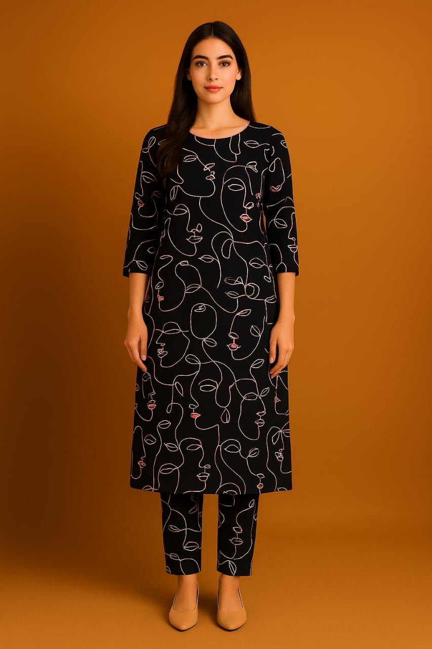 2 Pcs Unstitched Digital Print Suit J-053