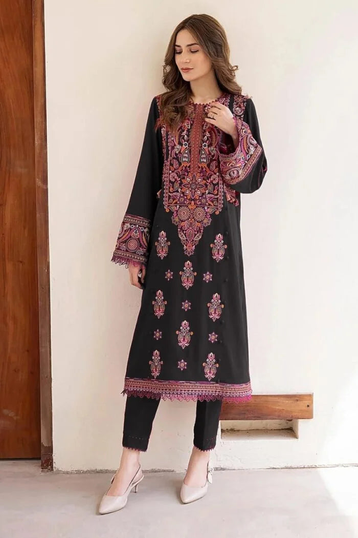 2pc Embroidery lawn  SE 610