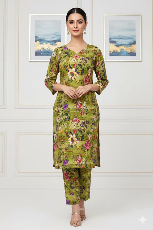 2 Pcs Unstitched Digital Print Suit J-0601