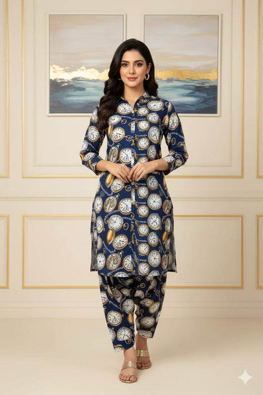 2 Pcs Unstitched Digital Print Suit J-0596