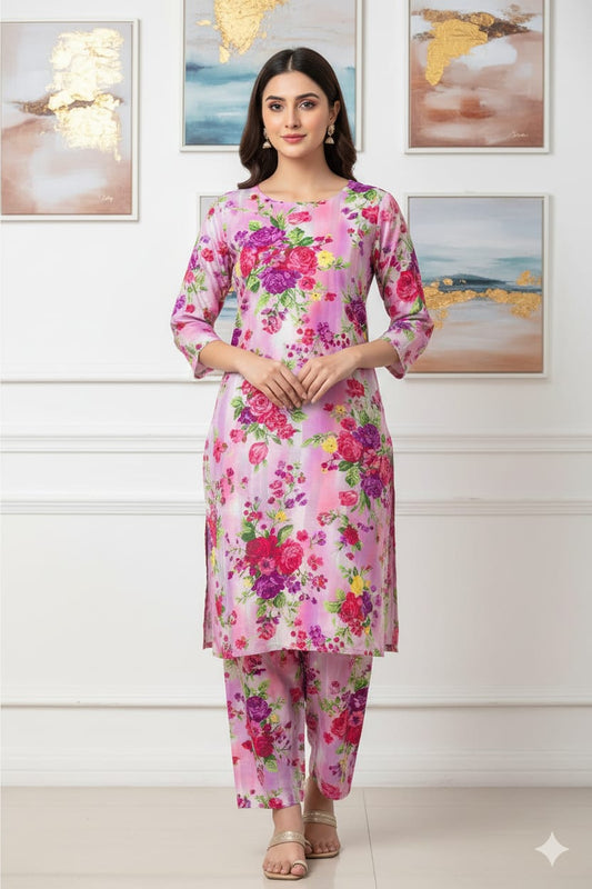 2 Pcs Unstitched Digital Print Suit J-0580