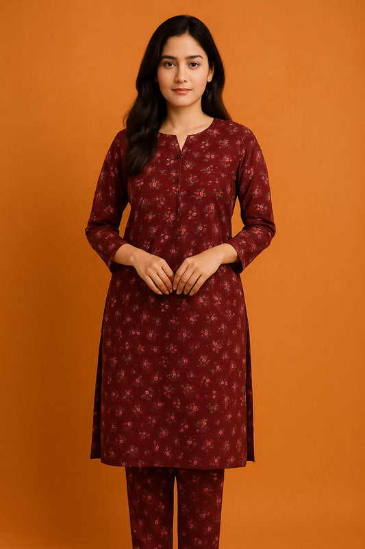 2 Pcs Unstitched Digital Print Suit J-051