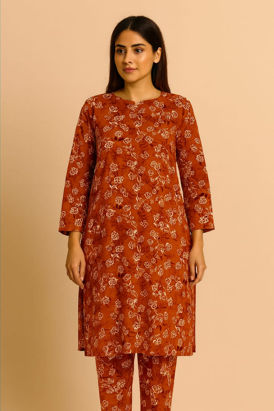 2 Pcs Unstitched Digital Print Suit J-043