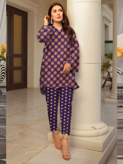 Premium Quality 2 Pc Digital Print AKS-1019
